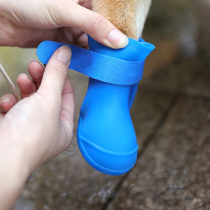 Waterproof anti-slip rain boots for dogs and cats of all sizes