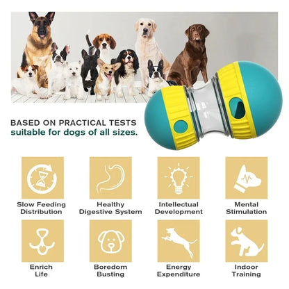 Dinosaur-shaped chew toy and treat dispenser for dogs promoting dental health
