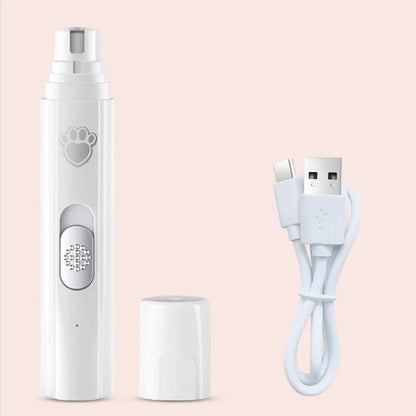 Professional electric dog hair trimmer with ergonomic handle for pet grooming