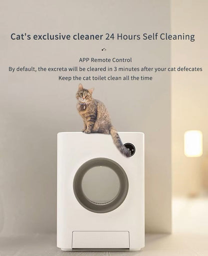 Smart automatic cat litter box with APP control and deodorizing system