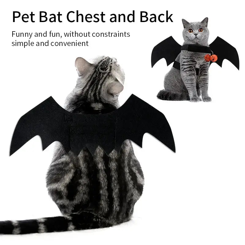 The Pet Paradise | RPXBGUCKARHG | Fashion Cat Clothes Bat Wings - Funny Dog & Cat Costume, Pet Cosplay Prop for Halloween