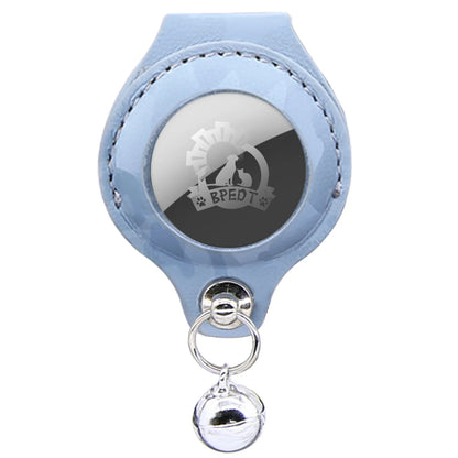 Protective leather Airtag holder for pet collar anti-lost tracking
