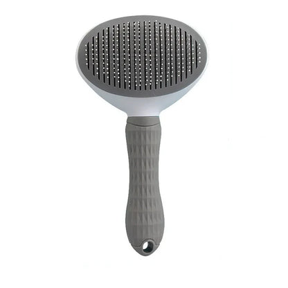 Pet grooming brush for removing hair and tangles on dogs and cats