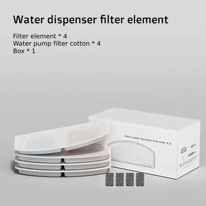 Smart electric cat water dispenser with quiet filtration and high-capacity tank for clean and fresh hydration.