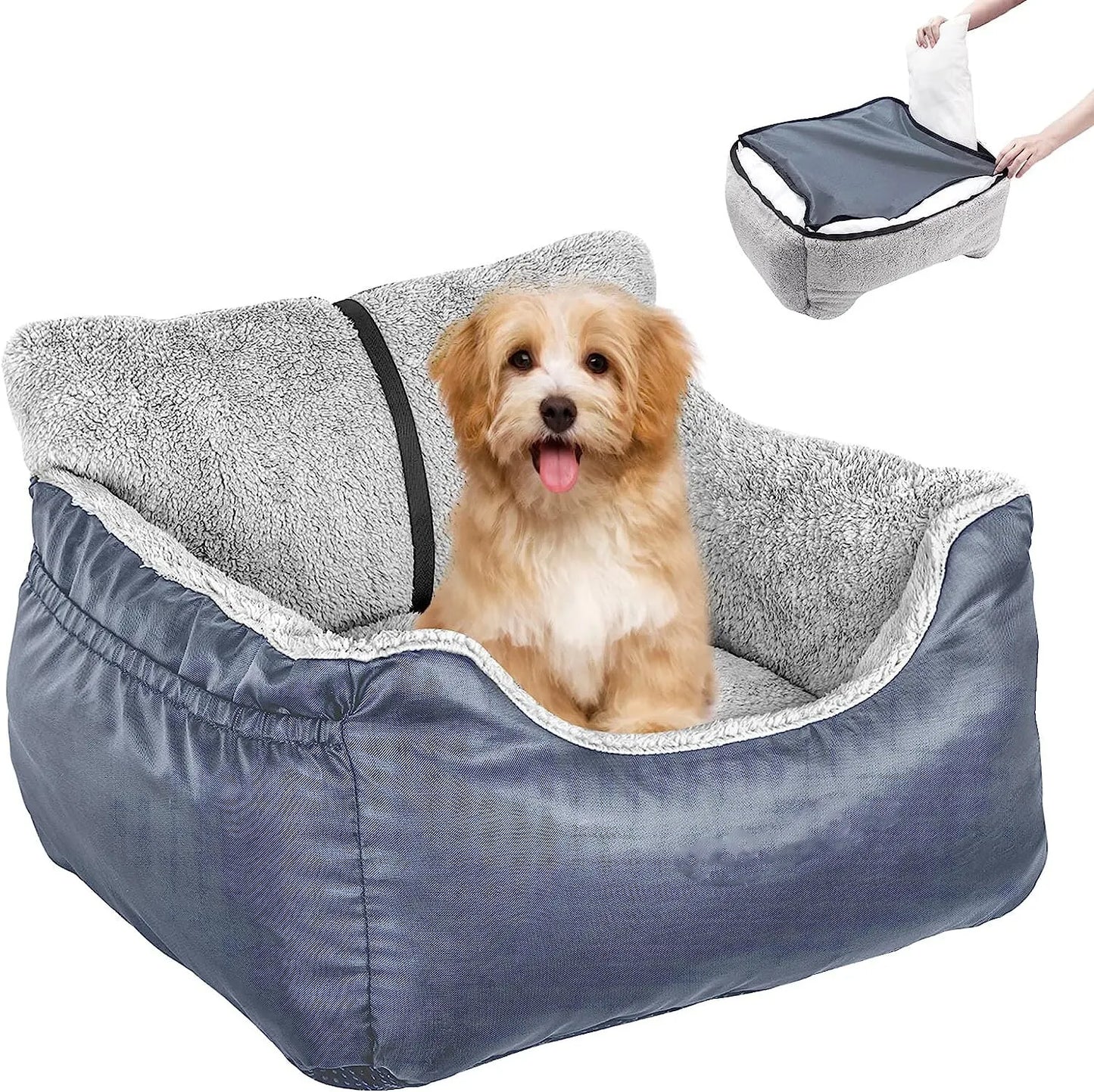 Pet car seat for large and medium dogs - durable, washable, and comfortable travel accessory.