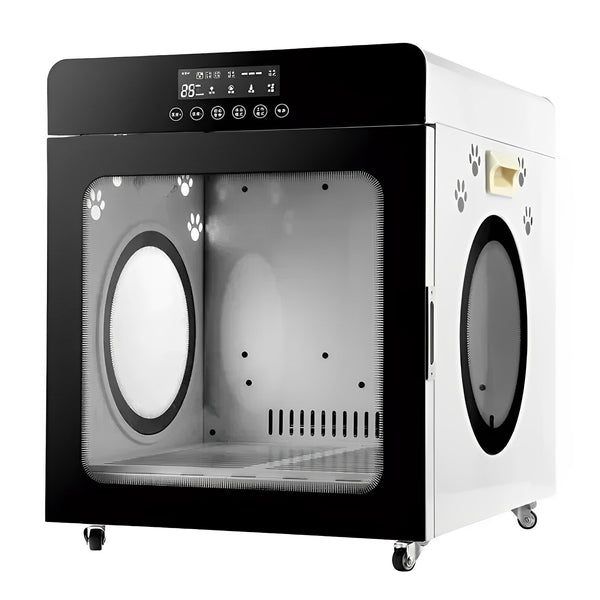 Boîte de séchage intelligente portable pour animaux de compagnie – Toilettage silencieux et sûr à la maison ou au salon