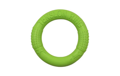 Durable EVA foam dog training pull ring for small dogs used as chew toy and flying disk