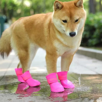 Waterproof anti-slip rain boots for dogs and cats of all sizes