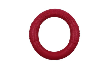 Durable EVA foam dog training pull ring for small dogs used as chew toy and flying disk