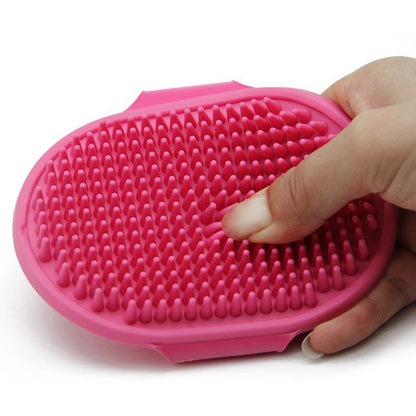 Pet Bath Massage Gloves for dogs and cats – Soft rubber grooming brush for shedding and relaxation