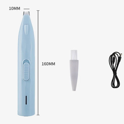 Professional electric dog hair trimmer with ergonomic handle for pet grooming