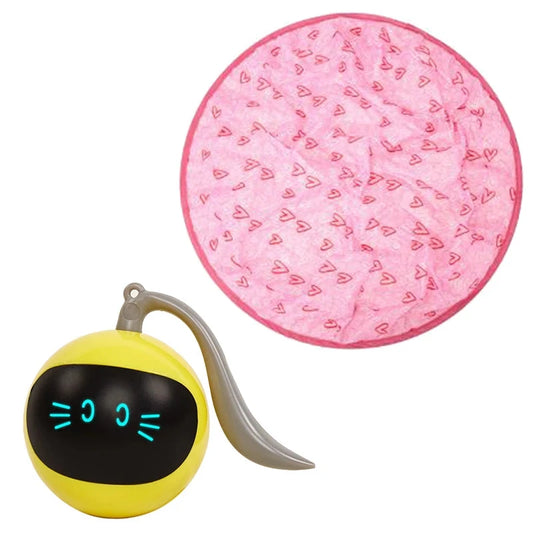 Automatic Funny Cat Toy with Electric Motion - Interactive Bouncing Rolling Ball for Cats