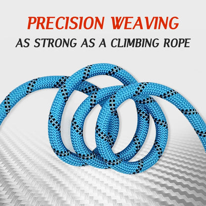 Dog walking beside owner wearing reflective hands-free nylon leash