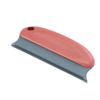 Reusable pet hair remover brush with ergonomic handle and TPR bristles
