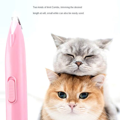 Professional electric dog hair trimmer with ergonomic handle for pet grooming