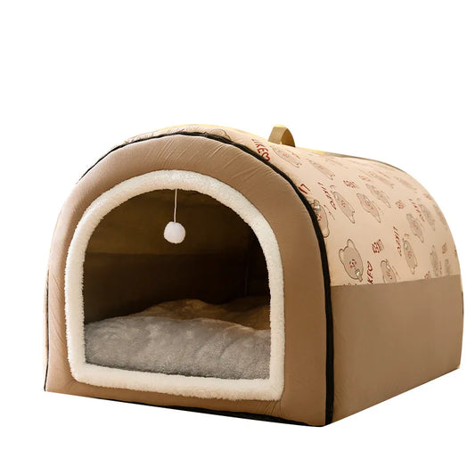 Neuro Cat Large Winter Dog Bed Nest, warm and washable, perfect for large dogs and cats.