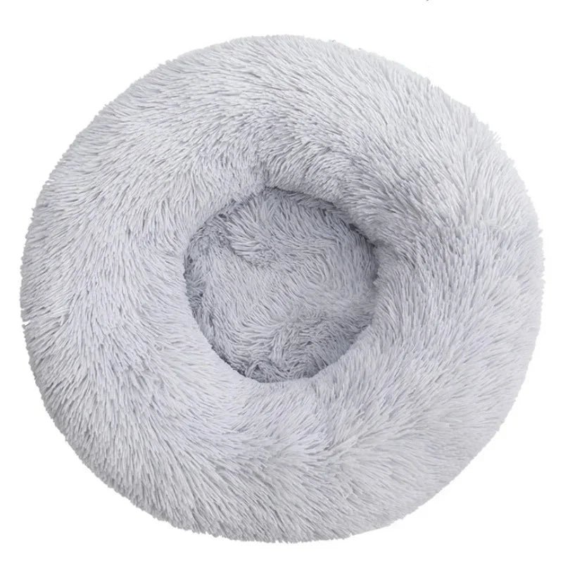 The Pet Paradise | Round Pet Bed (40-90cm) for Large and Medium Dogs - Super Soft Plush Cat Bed, Warm Winter Sleeping Bed