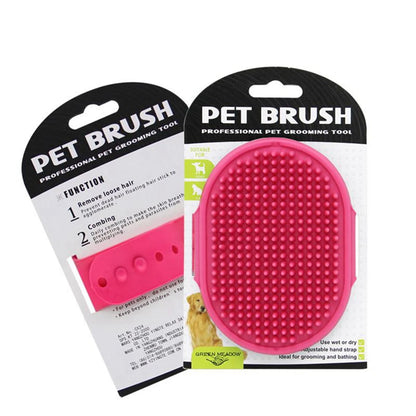 Pet Bath Massage Gloves for dogs and cats – Soft rubber grooming brush for shedding and relaxation