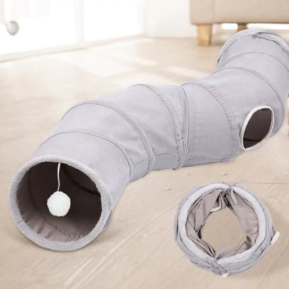 Collapsible Cat Tunnel, Interactive Tunnel for Cats, Cat Play Tunnel with Peek Holes
