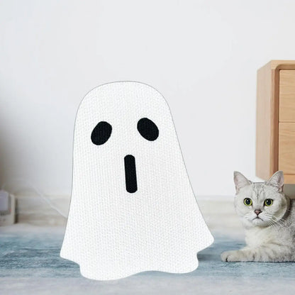 Halloween-themed cat scratching mat with durable design for furniture protection.