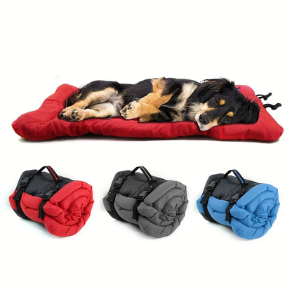 Waterproof anti-slip dog bed cushion ideal for home, crate, or outdoor use, featuring durable fabric and non-slip base for dry, secure rest.