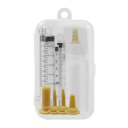 Newborn pet nursing bottle kit for feeding puppies and kittens – soft, safe, and reusable design