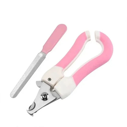 Pet nail clippers with stainless steel blades for cats, dogs, and small animals