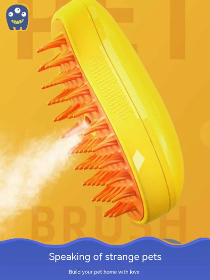 Electric spray massage comb for cats USB rechargeable grooming tool