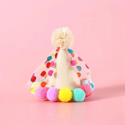 Elegant wedding crown with veil for small dogs and cats – pet bridal headdress