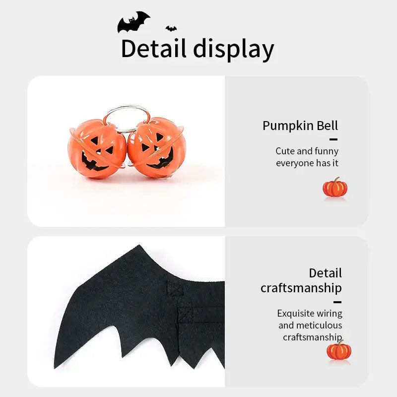 The Pet Paradise | RPXBGUCKARHG | Fashion Cat Clothes Bat Wings - Funny Dog & Cat Costume, Pet Cosplay Prop for Halloween