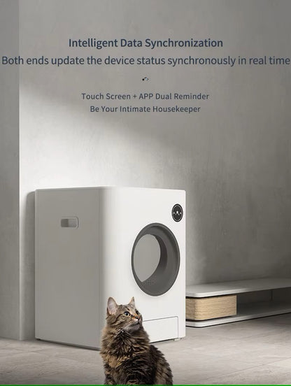 Smart automatic cat litter box with APP control and deodorizing system