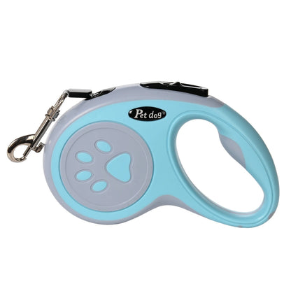 Automatic retractable dog leash with anti-slip handle and 360-degree swivel for all dog sizes