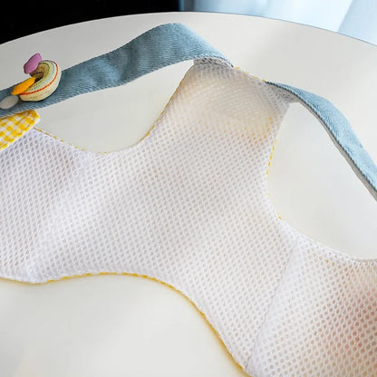 Fries-themed puppy harness set with matching hat and leash, ideal for small dogs on walks and outings.