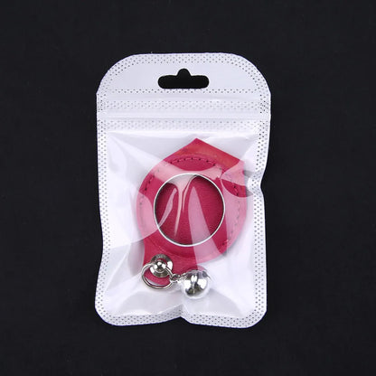 Protective leather Airtag holder for pet collar anti-lost tracking