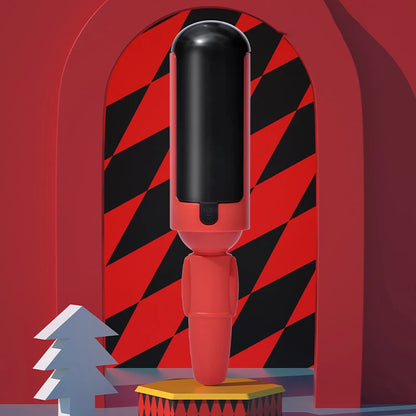 Reusable pet hair removal brush roller for furniture and clothes