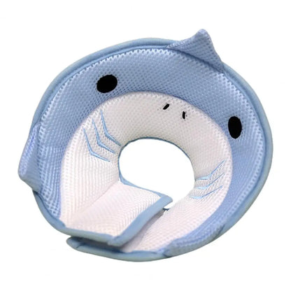 Adjustable soft cotton pet recovery cone for post-surgery healing