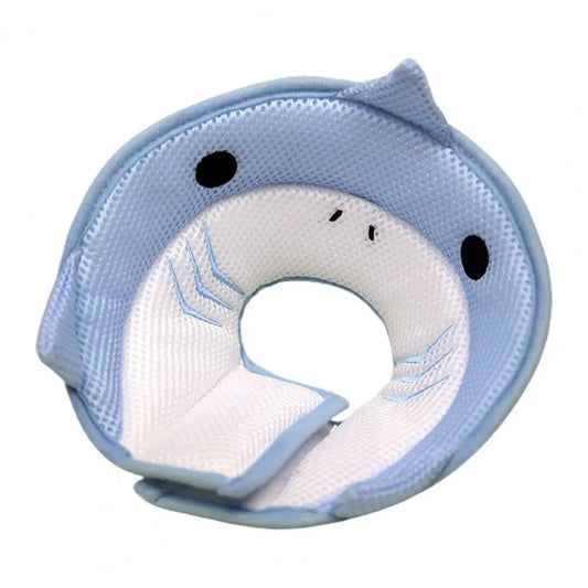 Adjustable soft cotton pet recovery cone for post-surgery healing