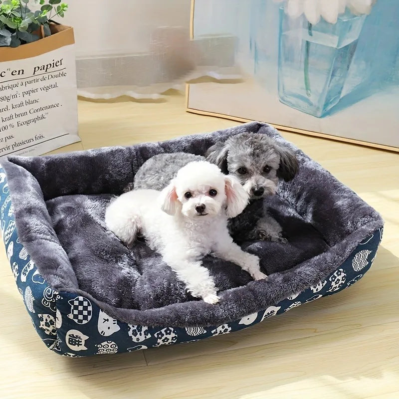 Comfortable pet dog bed sofa mat for dogs and cats, available in multiple sizes and colors, suitable for crates or floor use.