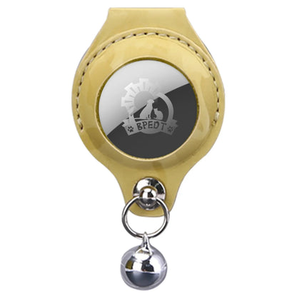 Protective leather Airtag holder for pet collar anti-lost tracking