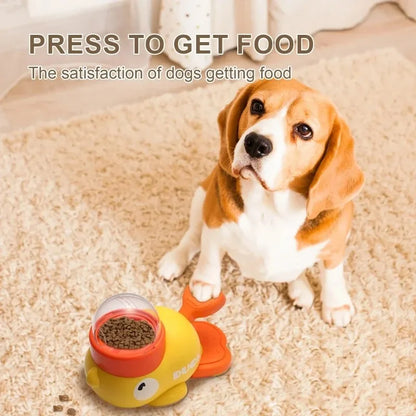 duck-shaped slow pet feeder for dogs