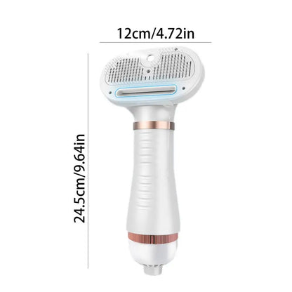 Multifunctional pet grooming spray comb and dryer for cats and dogs