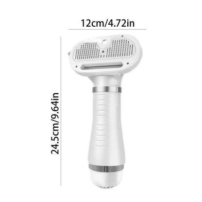 Multifunctional pet grooming spray comb and dryer for cats and dogs