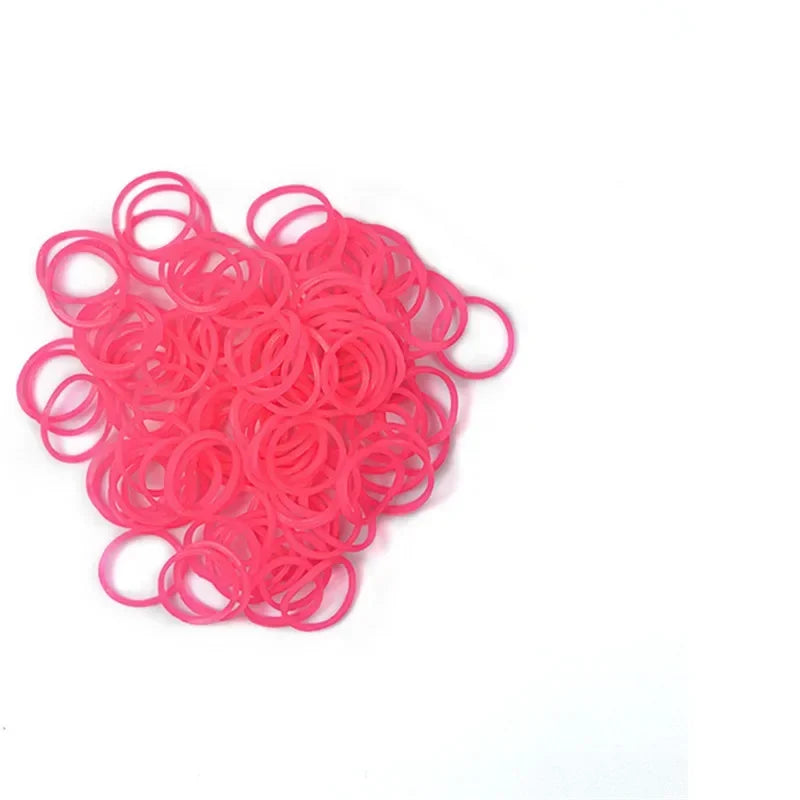 Colorful pet grooming rubber bands for DIY hair bows and accessories, perfect for all dog breeds.