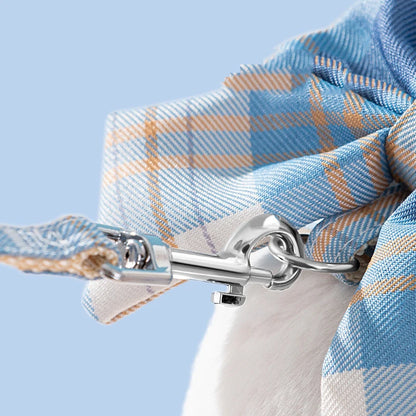 Adorable cat and dog harness vest with adjustable breast strap and matching leash for small pets.