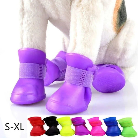 Waterproof anti-slip rain boots for dogs and cats of all sizes
