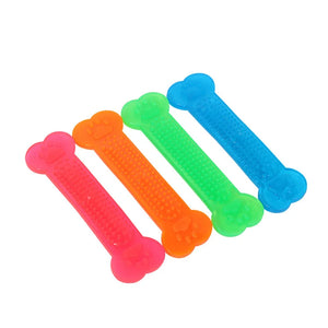 Jouet à mâcher en os de caoutchouc pour chien – Jouet de nettoyage dentaire durable pour les mâcheurs agressifs