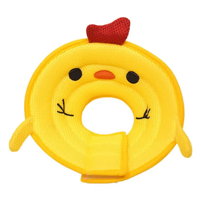 Adjustable soft cotton pet recovery cone for post-surgery healing