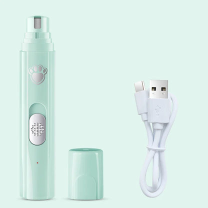 Professional electric dog hair trimmer with ergonomic handle for pet grooming