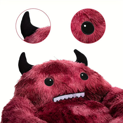 Festive warm bed mat for cats and small dogs with soft cushion