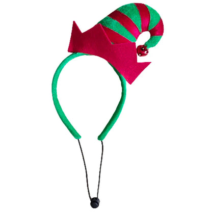 Striped Christmas and Halloween dog costume vest for festive Santa and elf looks